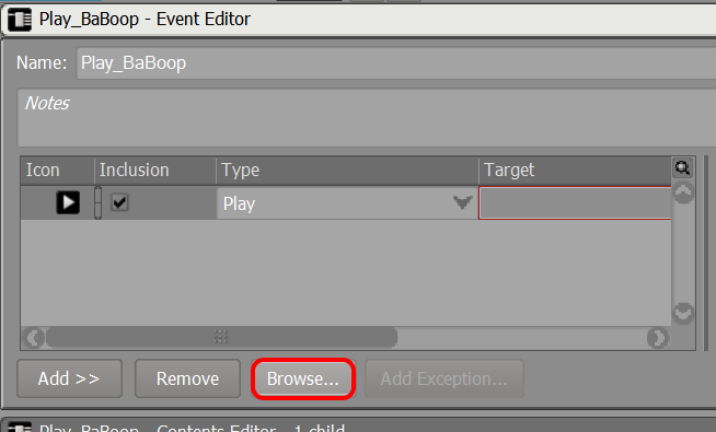 Attach a sound to the play event
