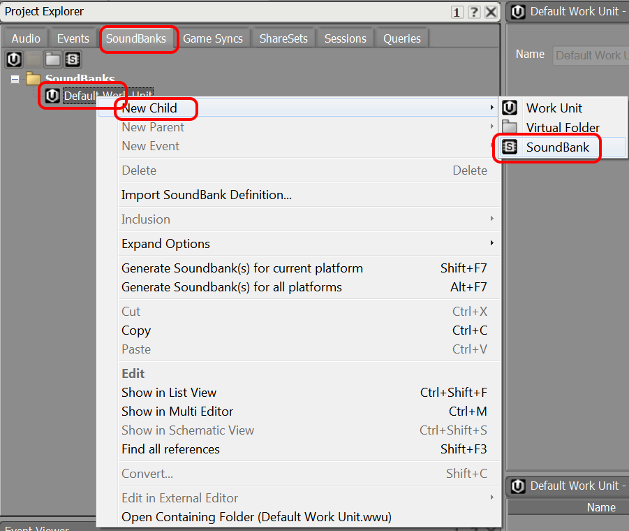 Create a new soundbank